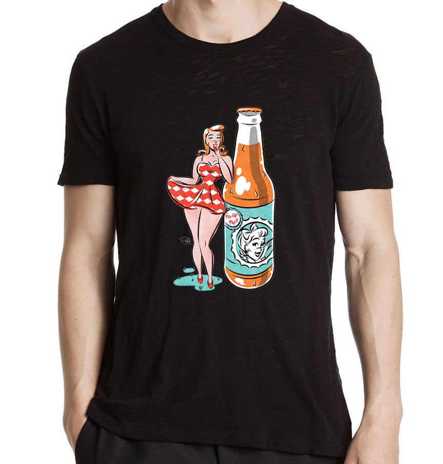 Pin-Up Pop Orange Soda illustrated Shirt